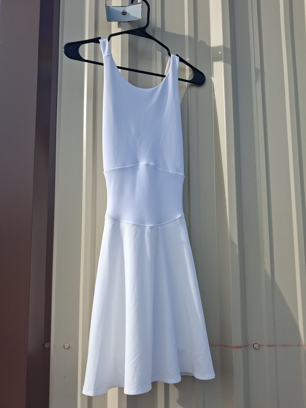 lululemon athletica White Sleeveless Fit-and-Flare Midi Dress